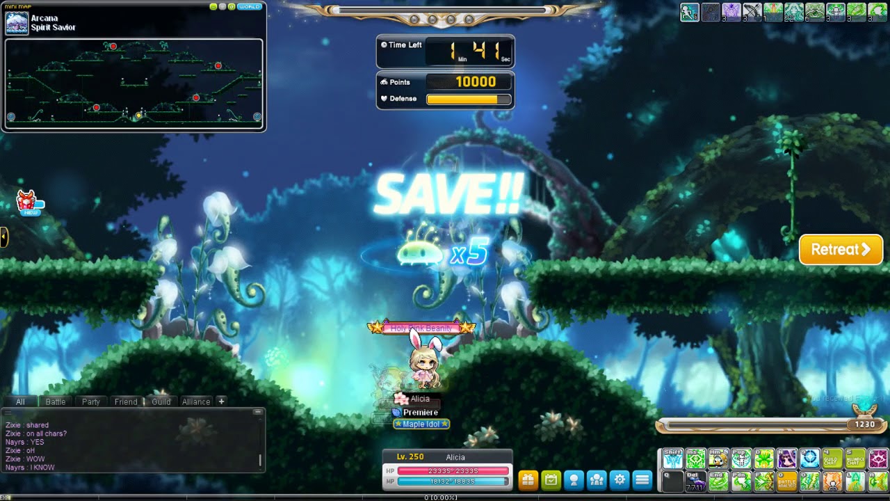 [Maplestory] Wind Archer22.5k Spirit Savior YouTube