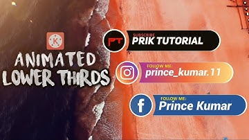 How To Make Animated Lower Thirds In Kinemaster | Smooth Lower Thirds Like After Effects