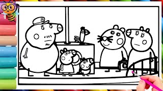 Daddy Pig at cruise ship || Peppa Pig Official Full Episodes || Peppa Pig coloring pages