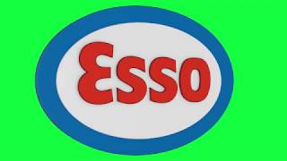 Esso Green Screen Logo Loop Chroma Animation