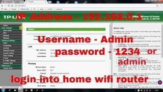 How to Login into your Home WiFi router with Default Username and Password || TP-Link Router screenshot 4