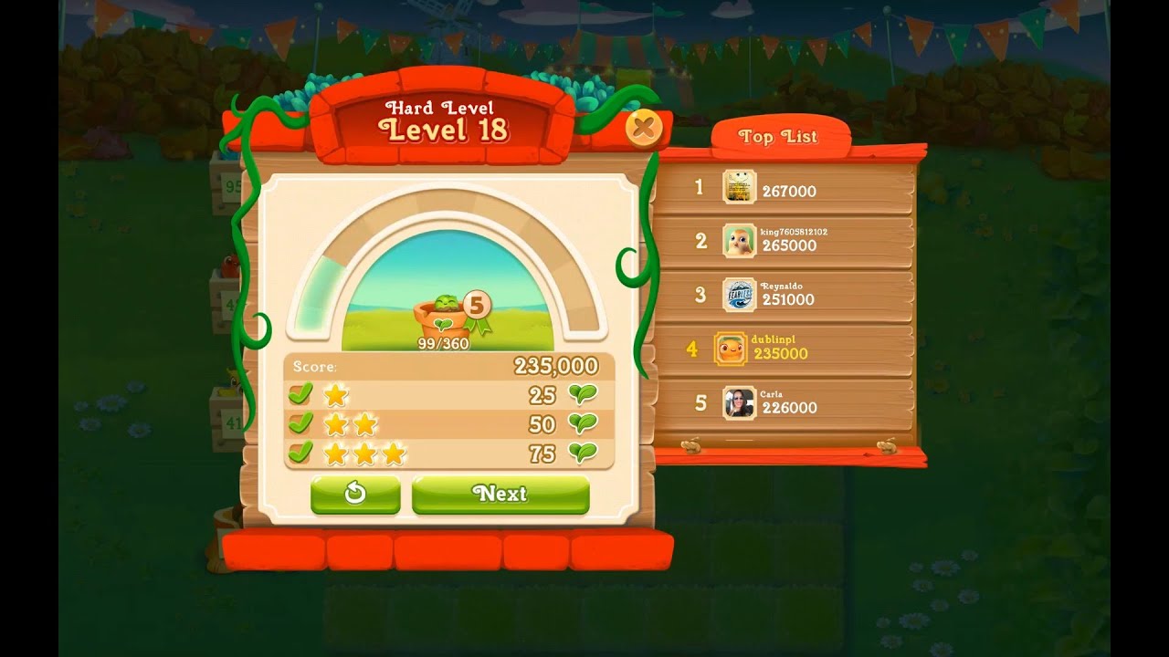 Farm Heroes Super Saga Level 18 HD 1080p