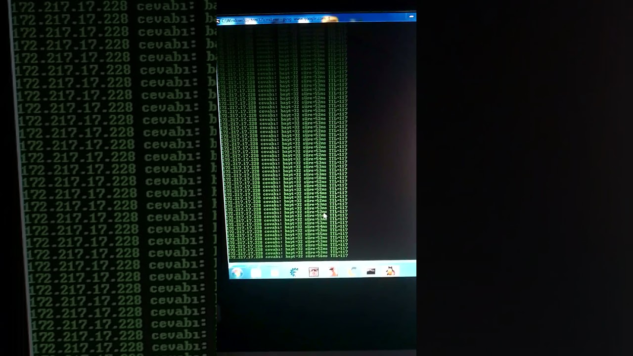 :) googleye DDOS (siber saldırı) yapıyoruz.( amarika kaşindi)