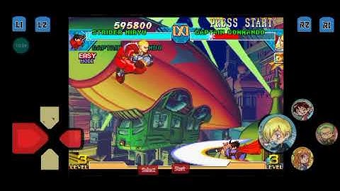 Marvel vs Capcom (Team Capcom Strider hiryu & Captain Commando) Gameplay HD