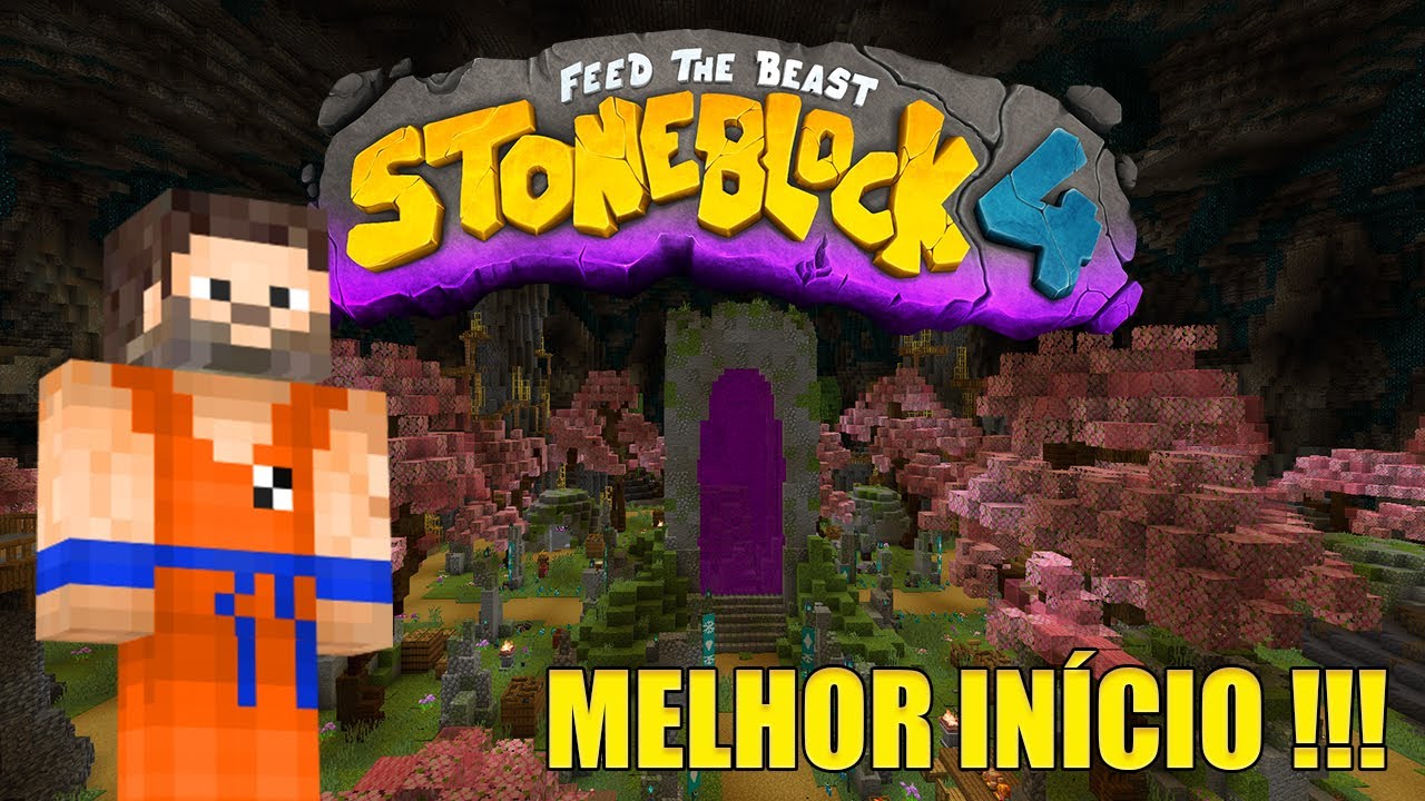 O MELHOR INICIO NO FTB STONEBLOCK 4 [ MINECRAFT 1.21.1 + MODS ] EP01 ...