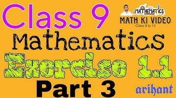 Q 3 Exercise 1.1 Class 9 Math Arihant Math Ki Video #upboard #hindimedium #math #rohitkumarsir