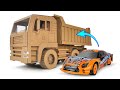 Cara membuat RC dump truck dari kardus！