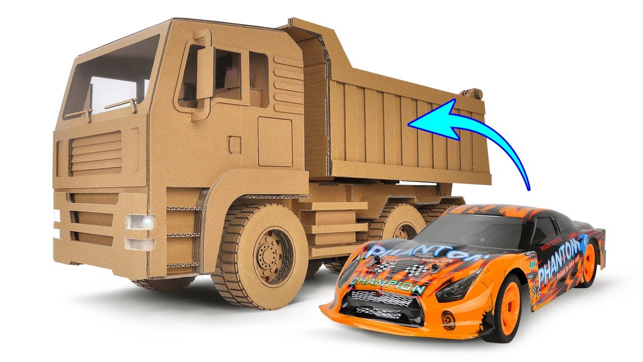 Making a Cardboard R/C Dump Truck
