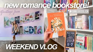 VLOG: new romance bookstore in san diego, book haul, monday in my life + more!