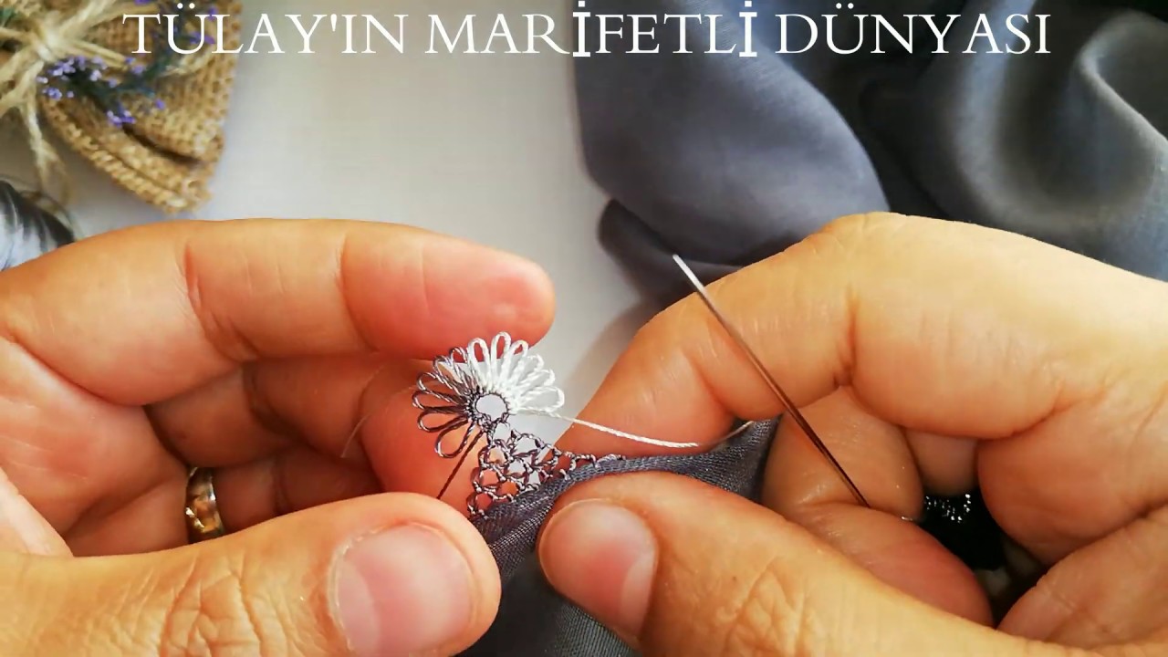 129-) Gri Düz Yazmaya Yaptığım Yapılışı Kolay, Görünümü Olay İğne Oyası Modeli 👍