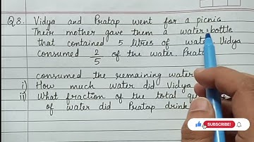 Cl-7 Ex-2.1 Q-8 Solution | Ch- 2 FRACTIONS & DECIMALS | Class 7th Maths | NEW SYLLABUS | NCERT CBSE