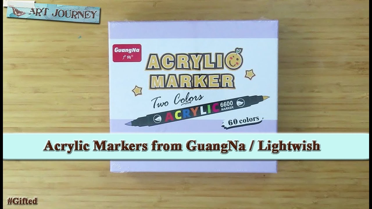 New Acrylic Markers from GuangNa / Lightwish / Paul Rubens #Gifted 