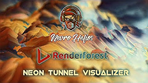 Renderforest - Neon Hexagon Tunnel Music Visualizer