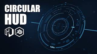 Create a Futuristic Circular HUD in Blender with HUD & UI Elements 01 | Tutorial
