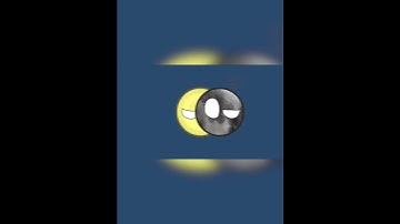Looking at the solar eclipse without glasses: #shorts #eclipse #countryballs #planetballs