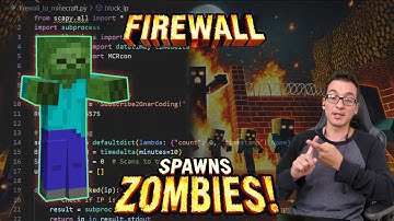 Build a FIREWALL that spawns ZOMBIES in Minecraft