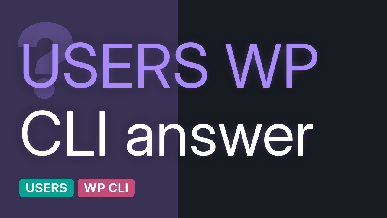 Wordpress: How can I run a WP-CLI command as authenticated user? - YouTube