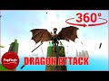 360 video - Exploding Dragon Attack - VR 4K