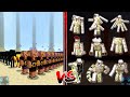 Enchanted NETHER army vs ALL GOLEM | Minecraft PE Mob Battle