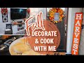 FALL DECORATE & COOK WITH ME // Fall Home Tour