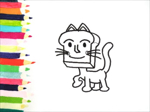 アンパンマンイラスト 描けたらうれしい ねこしょくぱんまんの描き方 How To Draw Anpanman Youtube