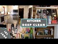 Kitchen Deep Cleaning Routine | Clean with me! [CC]