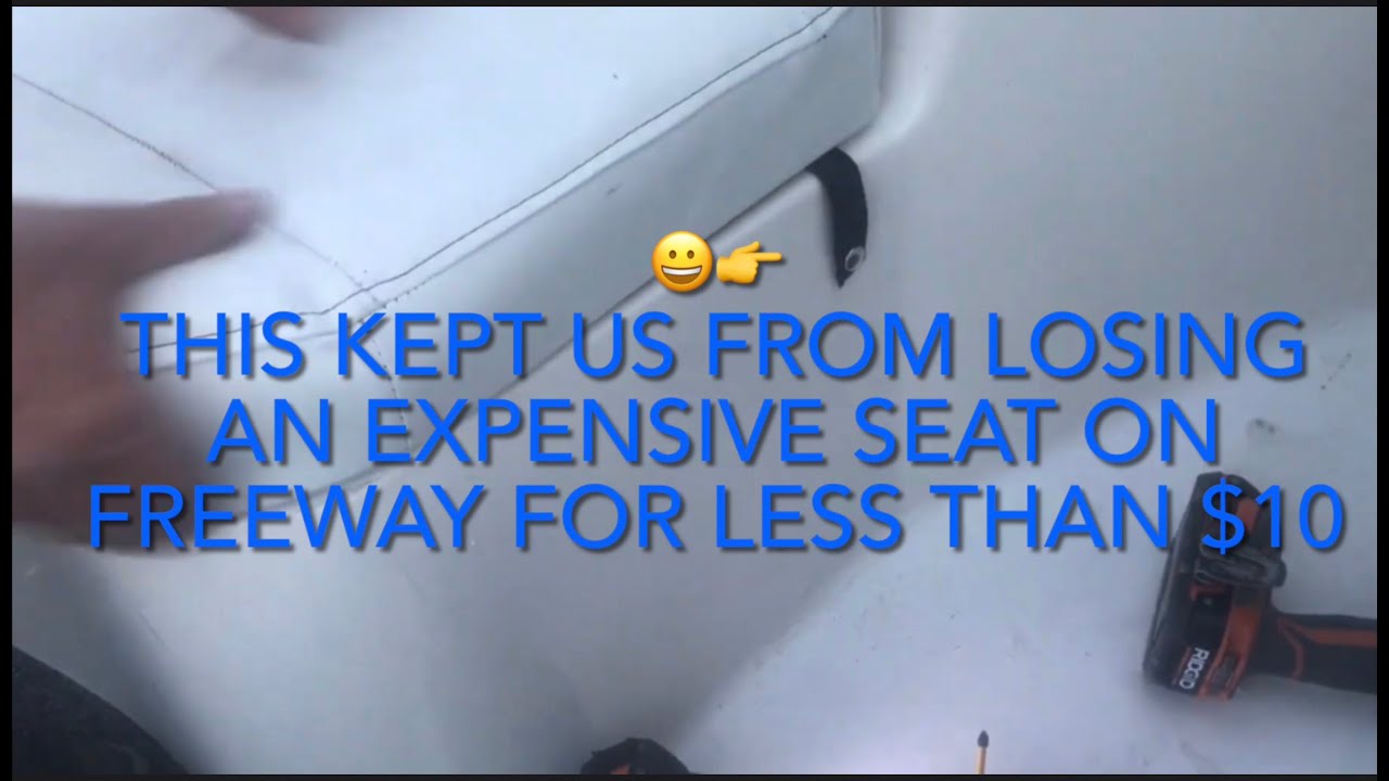 BUTTON KIT FOR 10 FROM AMAZON TO STRAP DOWN MY BOAT SEATS BECAUSE I