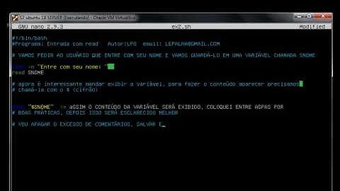 Entrada de dados com read - Shell Linux