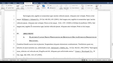 Automatic Table of Contents and Authorities in Word Overview