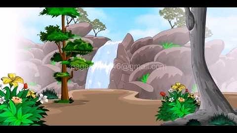 Waterfall 2D animation
