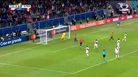 Vargas Fallo penal  GALLESE le atajó  Chile 0 Peru 3