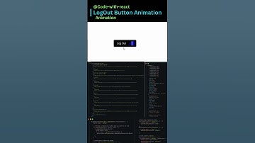 LogOut Button Animation #code-with-react #shorts