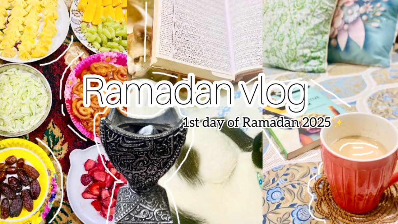 Ramadan vlog 2025🌙⭐️ -how I spent 1st day of Ramadan at home ...