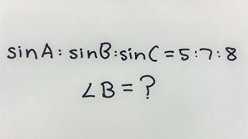 Q479 | Math Olympiad | Trigonometry | Law of Sine | Law of Cosine