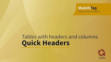 MadeToTag – Quick headers for complex tables