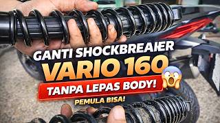 Cara Simpel Ganti Shockbreaker Vario 160 Tanpa Lepas Body (Pemula Bisa!) #Vario160 #Shockbreaker