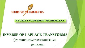 MA8251 - Inverse of Laplace Transforms in Tamil
