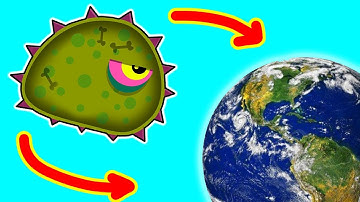 Суровый ЛИЗУН ГЛАЗАСТИК Возвращается на ЗЕМЛЮ! Игра Tales from Space Mutant Blobs Attack