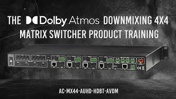 Dolby Atmos Downmixing 4x4 HDBaseT Matrix Switcher - New Product Launch