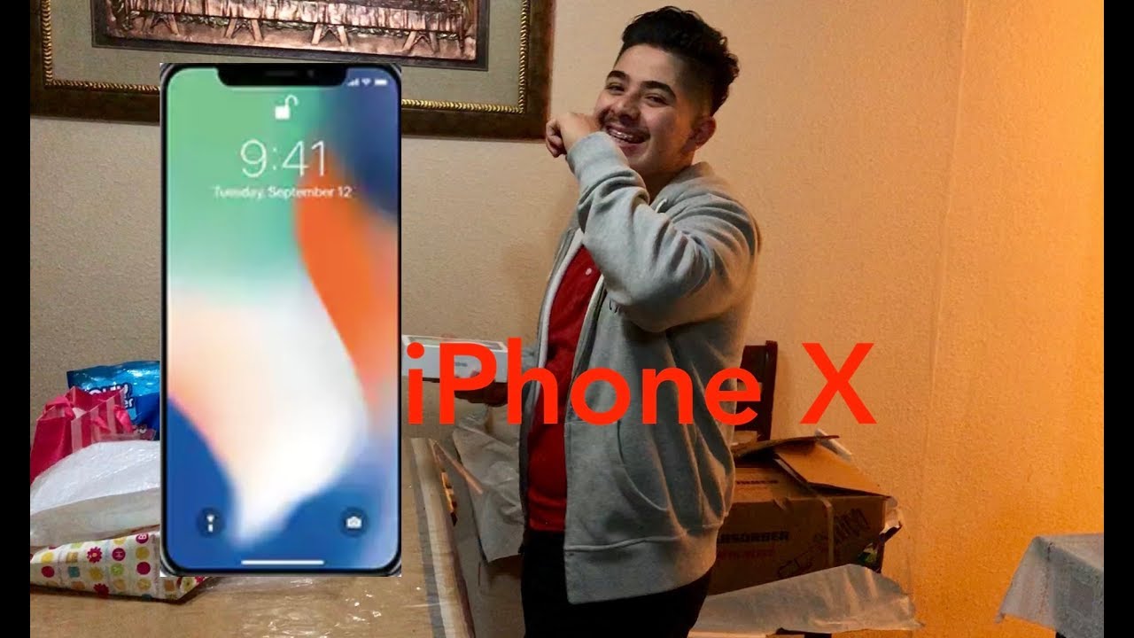Surpising my brother with an iPhone X - YouTube