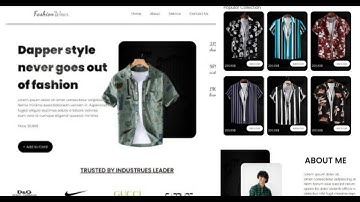 How to make a E-commerce website using HTML & CSS || Create a Ecommerce landing page