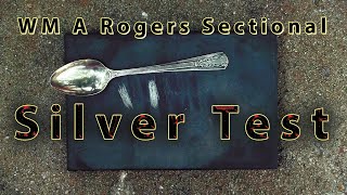 136 | WM A Rogers Sectional Silver Spoon Tested For Silver