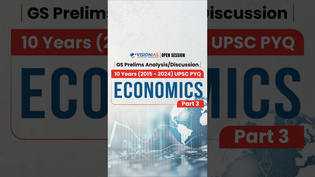 Open Session | GS Prelims Analysis/Discussion | 10 Years (2015 - 2024) UPSC PYQ | Economics | Part 3