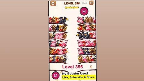 #bird #sort 2 #color #puzzle #level 356 #birdsort #colour #gaming #viral #trending #shorts #solution
