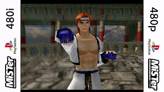 MiSTer PSX Core Tekken 3 Intro 480i and 480p Comparison
