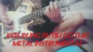 Kerudung Putih Cover Gothic Metal 