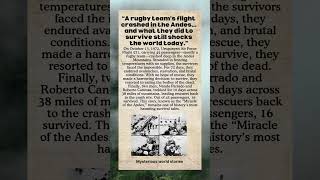 “They Survived the Andes Plane Crash… But at What Cost?”