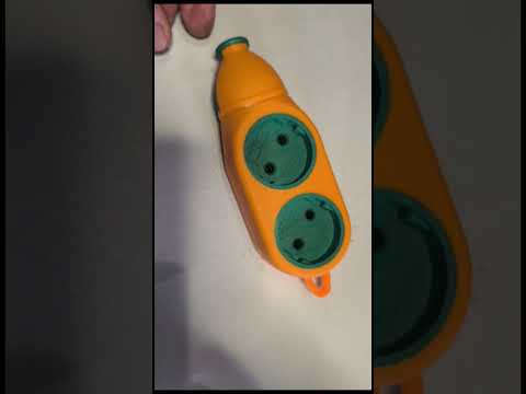 Колодка для подовжувача 4 розетки (2+2) Lemanso LMK75006 10А 2500Вт помаранчева, видео 1