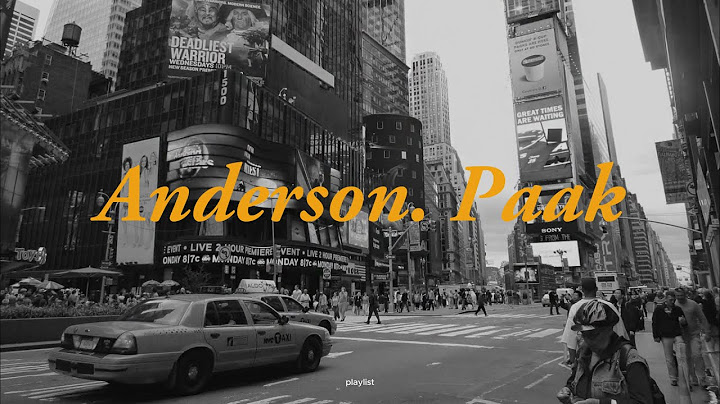 𝐏𝐥𝐚𝐲𝐥𝐢𝐬𝐭 | 혹시 나 지금 뉴욕? with 앤더슨팩🕶* Anderson. paak의 노래