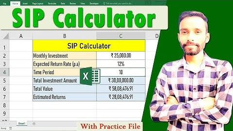 How to create SIP Calculator in MS Excel | SIP Return in Excel